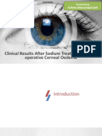 Clinical Results After Sodium Treatment in Post-Operative Corneal Oedema