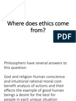 Where Does Ethics Come From?