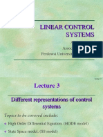 Linear Control Systems: Ali Karimpour Associate Professor Ferdowsi University of Mashhad