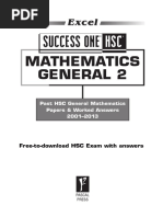 Excel Success One HSC General Mathematics SAMPLE 2014 PDF