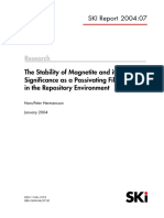 The Stability of Magnetite and its Significance as a Passivating Film in the Repository Environment.pdf