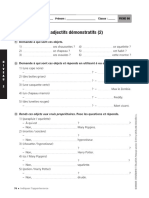 Ficha de Adjetivos Demostrativos en Francés