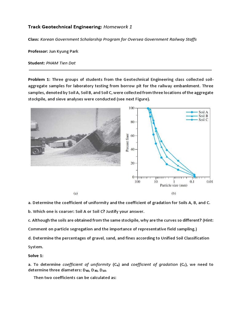 Soil classification homework image