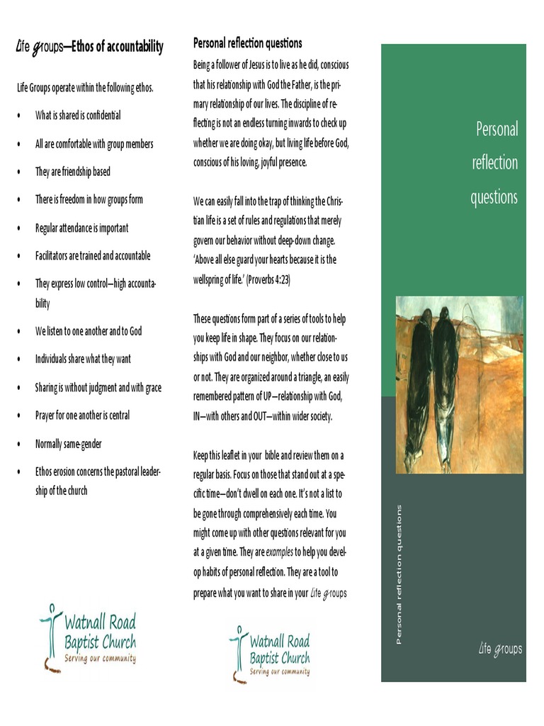 Spiritual Reflection Questions Guide | PDF | Theology | Jesus
