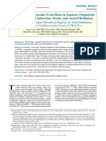 One-Year Cardiovascular Event Rates in Japanese Outpatients With Myocardial Infarction, Stroke, and Atrial Fibrillation