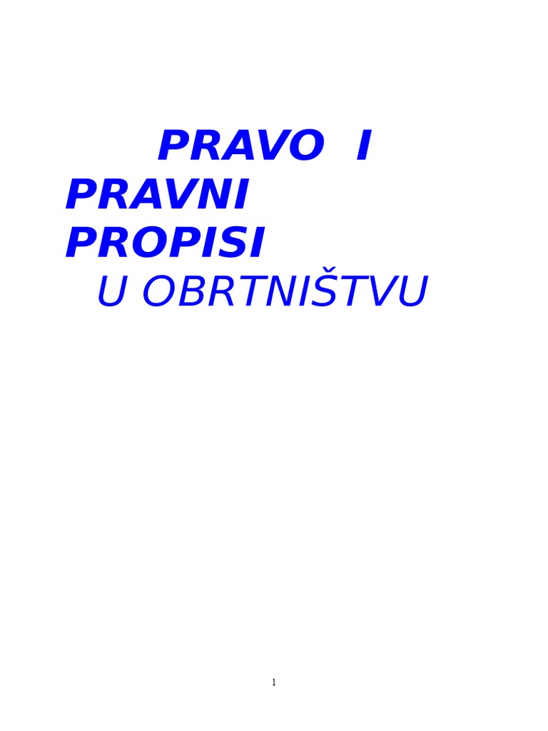 PRAVO I PRAVNI PROPISI-odgovori | PDF