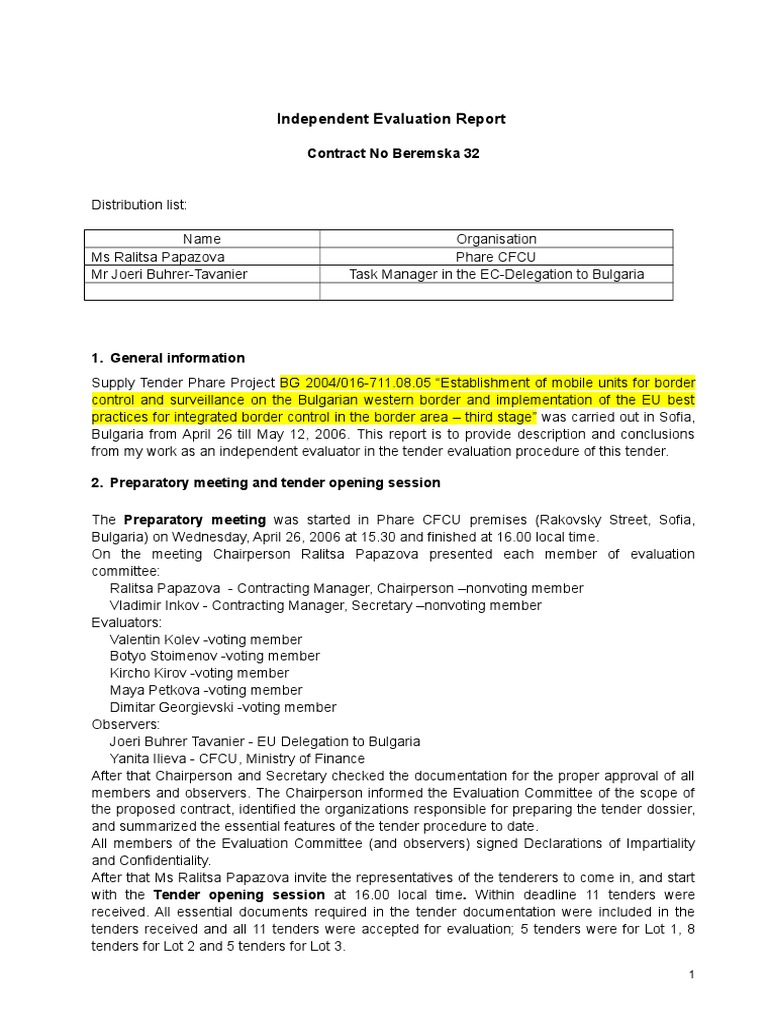 Independent Evaluation Report-V5 | PDF | Iso 9000 | Specification ...