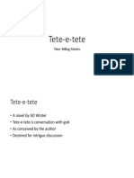 Tete-E-Tete: Time Telling Stories