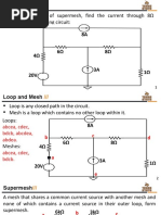 Using The Concept of Supermesh, Find The Current Through 8 Resistor in The Following Circuit