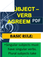 Subject Verb Agreement 