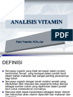 Analisis Vitamin