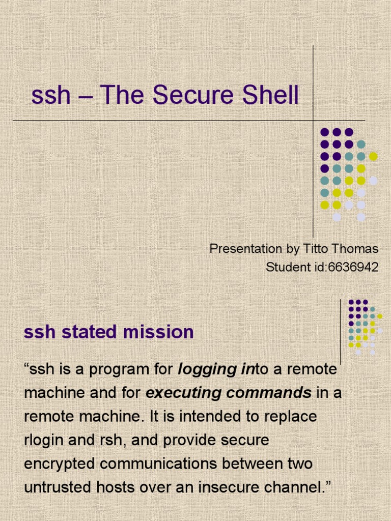SSH - The Secure Shell | PDF | Business | Technology & Engineering