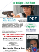 NRA First Step Pistol Classes