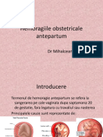 Hemoragiile Obstetricale Antepartum