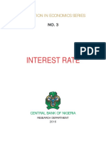 CBN Education in Economics Series No. 3 Interest Rate