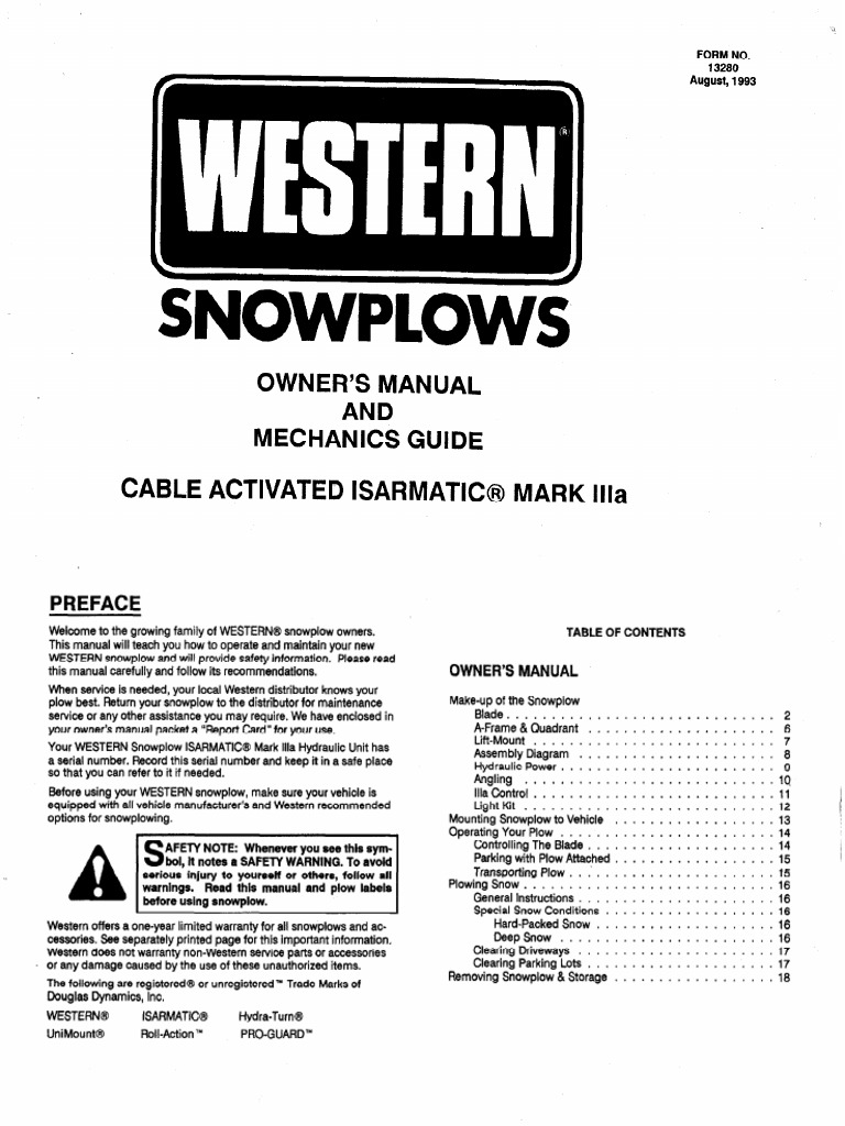 Western Plow PDF PDF Plough Headlamp