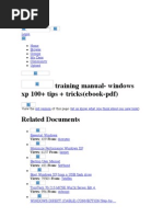 Download training manual- windows xp 100 tips  tricksebook-pdf by anon-47515 SN399319 doc pdf
