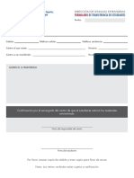 Formulario de Transferencia Programa Ingls