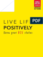 Live Life Positively Know Your Hiv Status 
