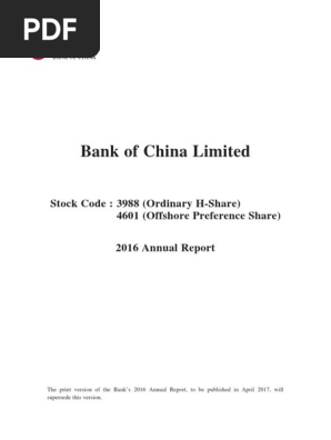 Bank Of China Pdf Equity Finance Capital Requirement