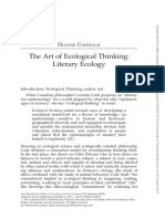 The Art of Ecological Thinking: Literary Ecology