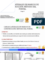 CARGAS LATERALES EN MARCOS DE CONSTRUCCIÓN MÉTODO DEL PORTAL.pptx