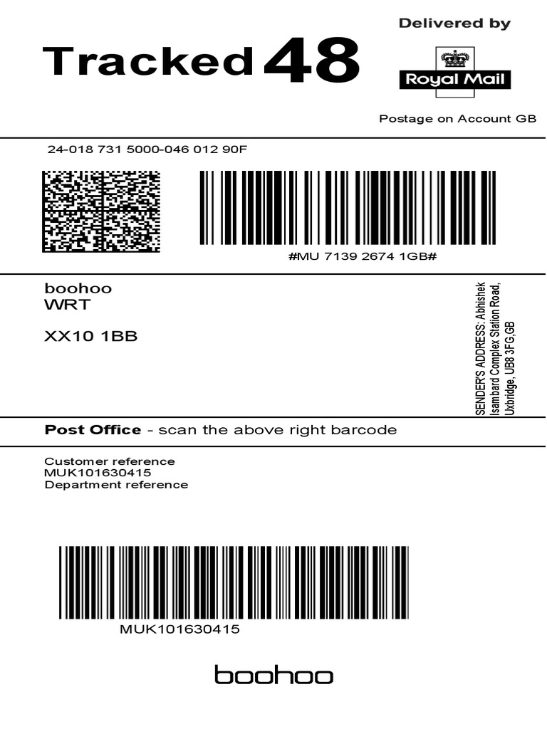 royal mail label creator