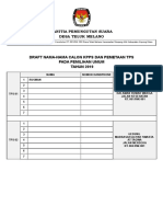 Draft Nama-Nama Calon KPPS Dan Pemetaan TPS