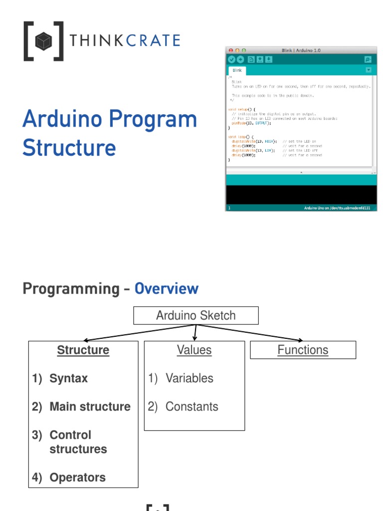 Arduino Program Structure | PDF | Control Flow | Notation