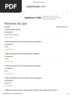 W3Schools SQL Quiz Test