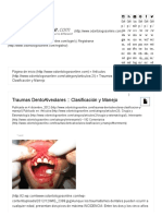 Traumas DentoAlveolares - Clasificación y Manejo