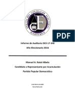 Informe de Auditoría - Comité de Amigos Manuel Natal
