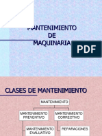 Mantenimiento maquinaria: clases, ciclo y administración