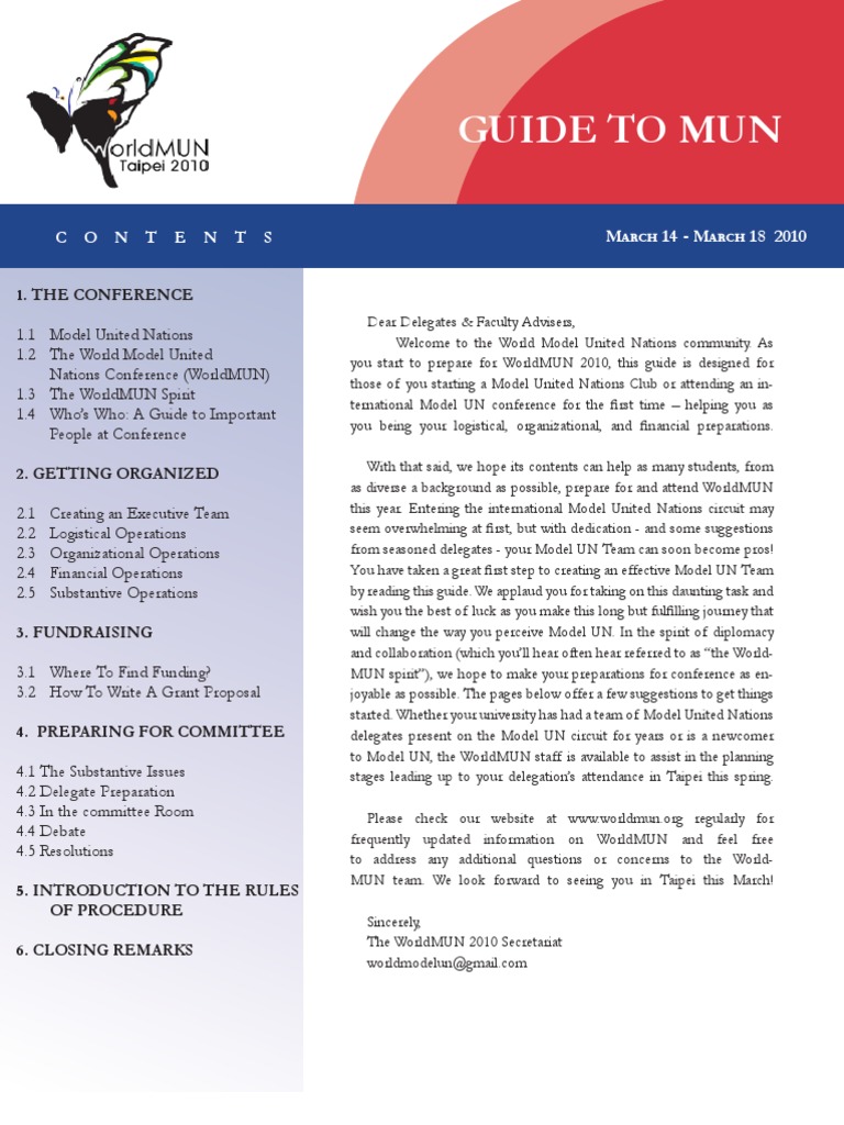 MUN Guide | PDF | United Nations | International Relations