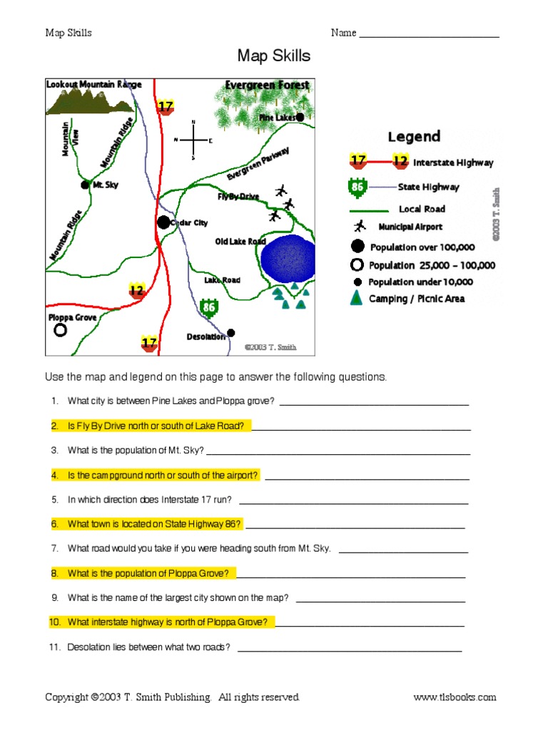 Map skills | pdf | travel