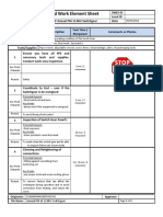 Standard Work Element Sheet for 13.8kV Switchgear Annual PM