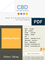 Case Base Discussion: Advisor: Dr. H. M. Saugi Abduh, SP - PD, KKV, FINASIM Oleh: Agata Nudiayona
