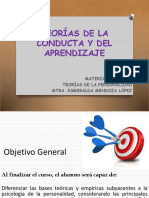 Teorías de La Conducta y Del Aprendizaje