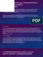 Casos Concretos Del Proceder Ético de Las Instituciones