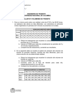 Taller N°3 Volumenes de Tránsito