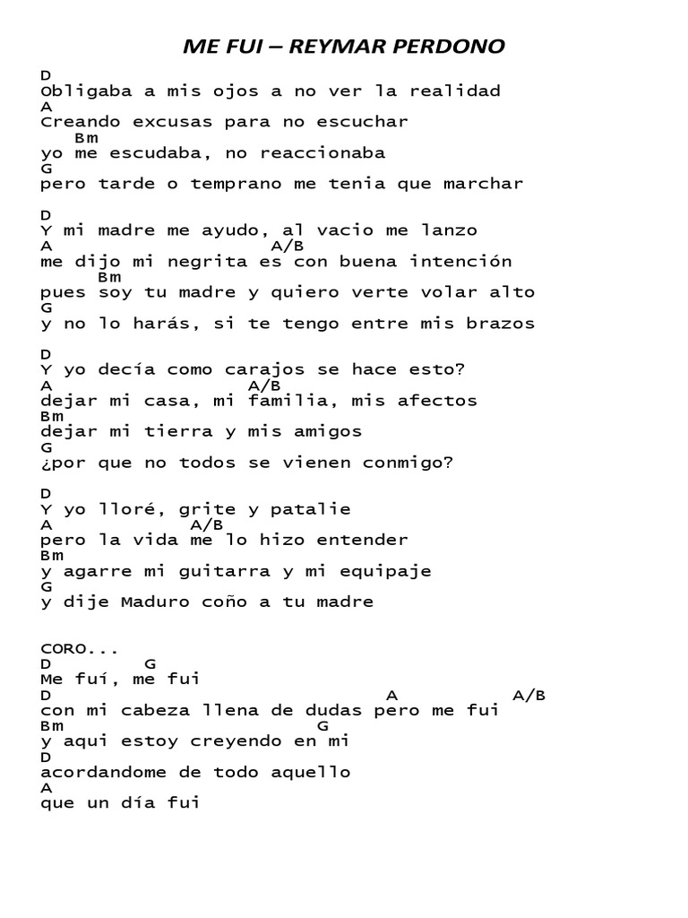 Me Fui - Reymar Perdomo | PDF | Ocio