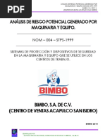 Análisis de Riesgo en Maquinaria y Equipo | PDF | Riesgo | Quemar