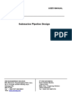 Submarine Pipeline Design Software User Manual