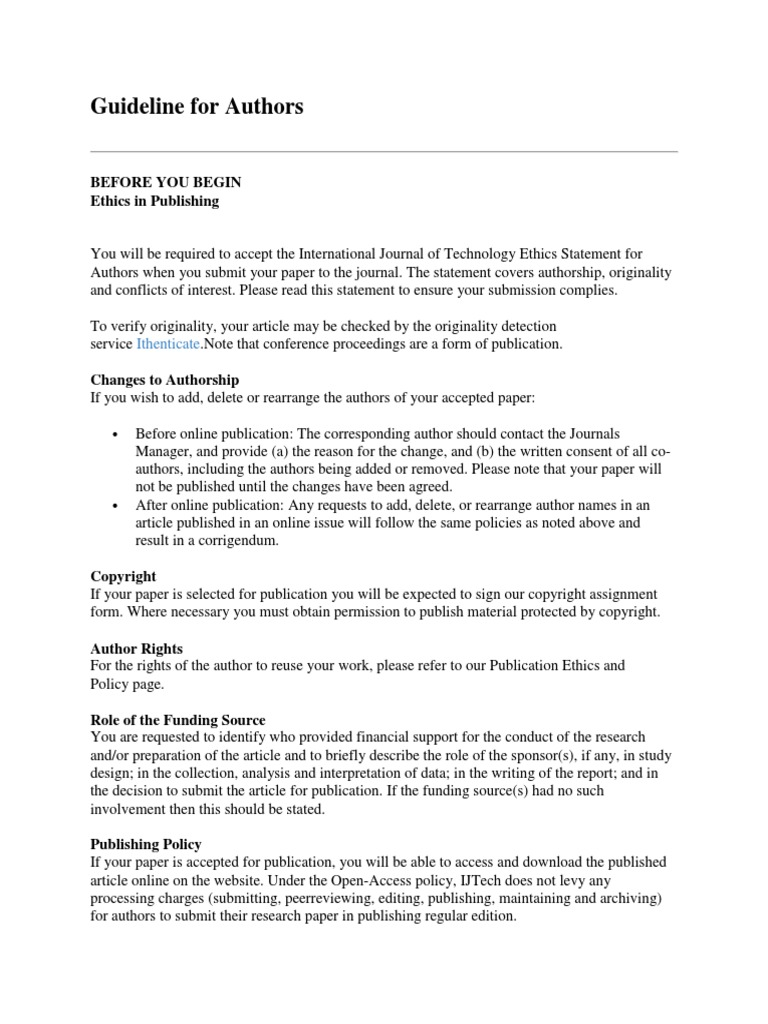 Authors‘ Guidelines – For Authors Nature – BYAMJ