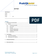 Sjabloon Testplan en Testrapportage