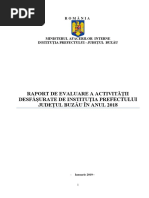 RAPORT 2018 Institutia Prefectului BUZAU