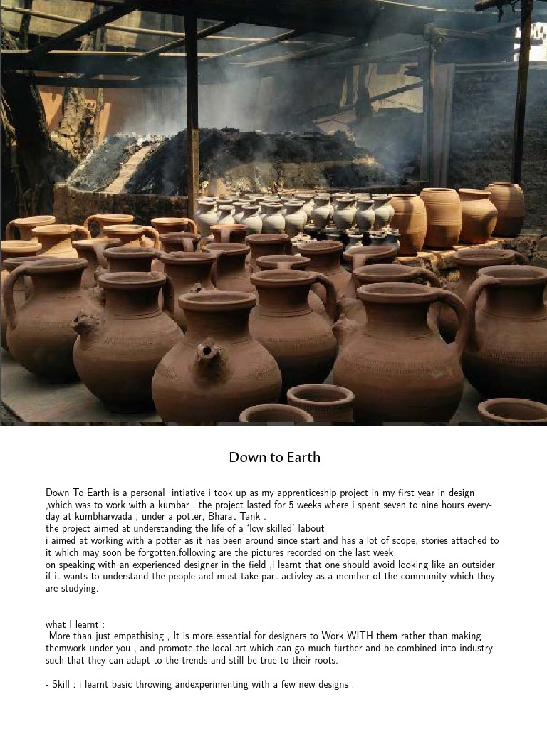 Apprenticeship PDF Pottery Slum