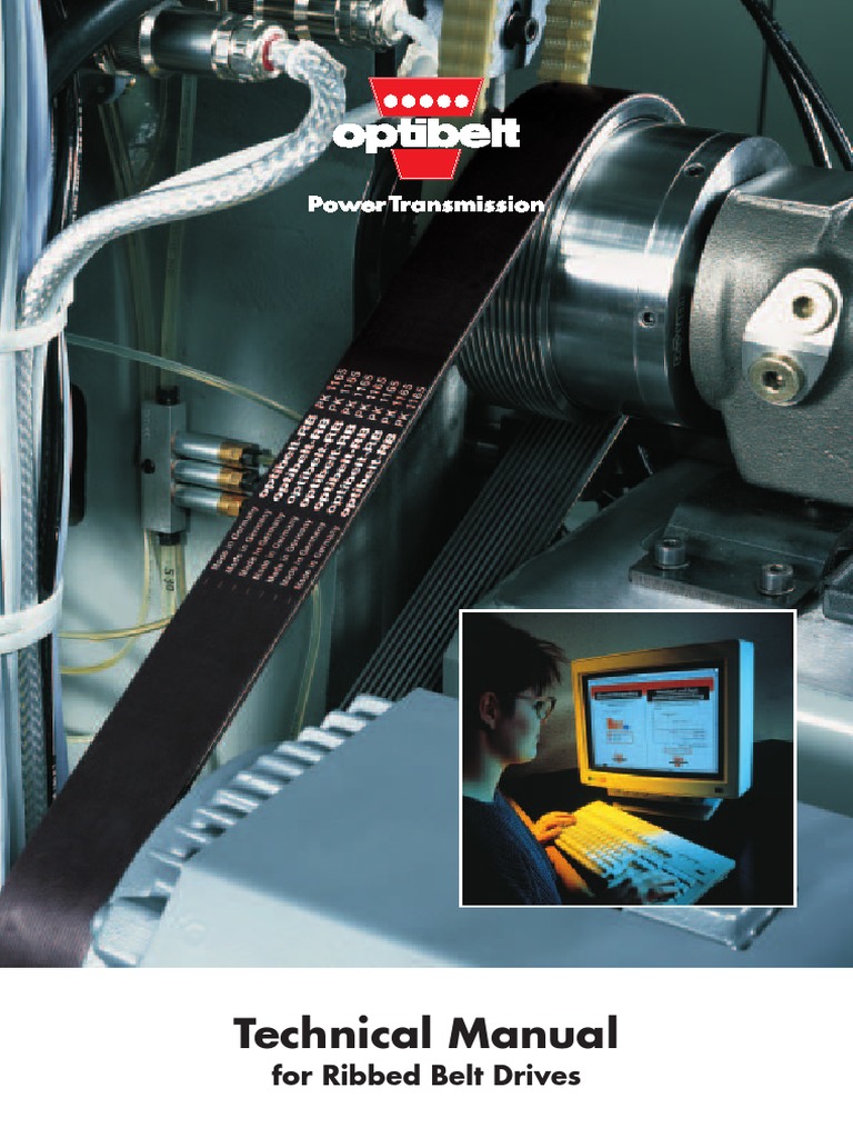BELTS Technical Manual For Ribbed BELTS Drives PDF Belt
