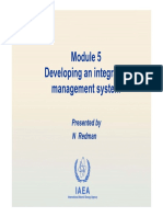 Developing An Integrated Management System: Presented by N Redman