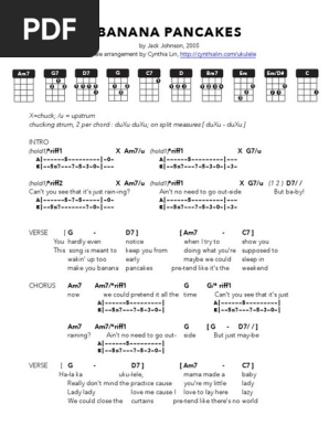 Banana Pancakes Guitar Chords